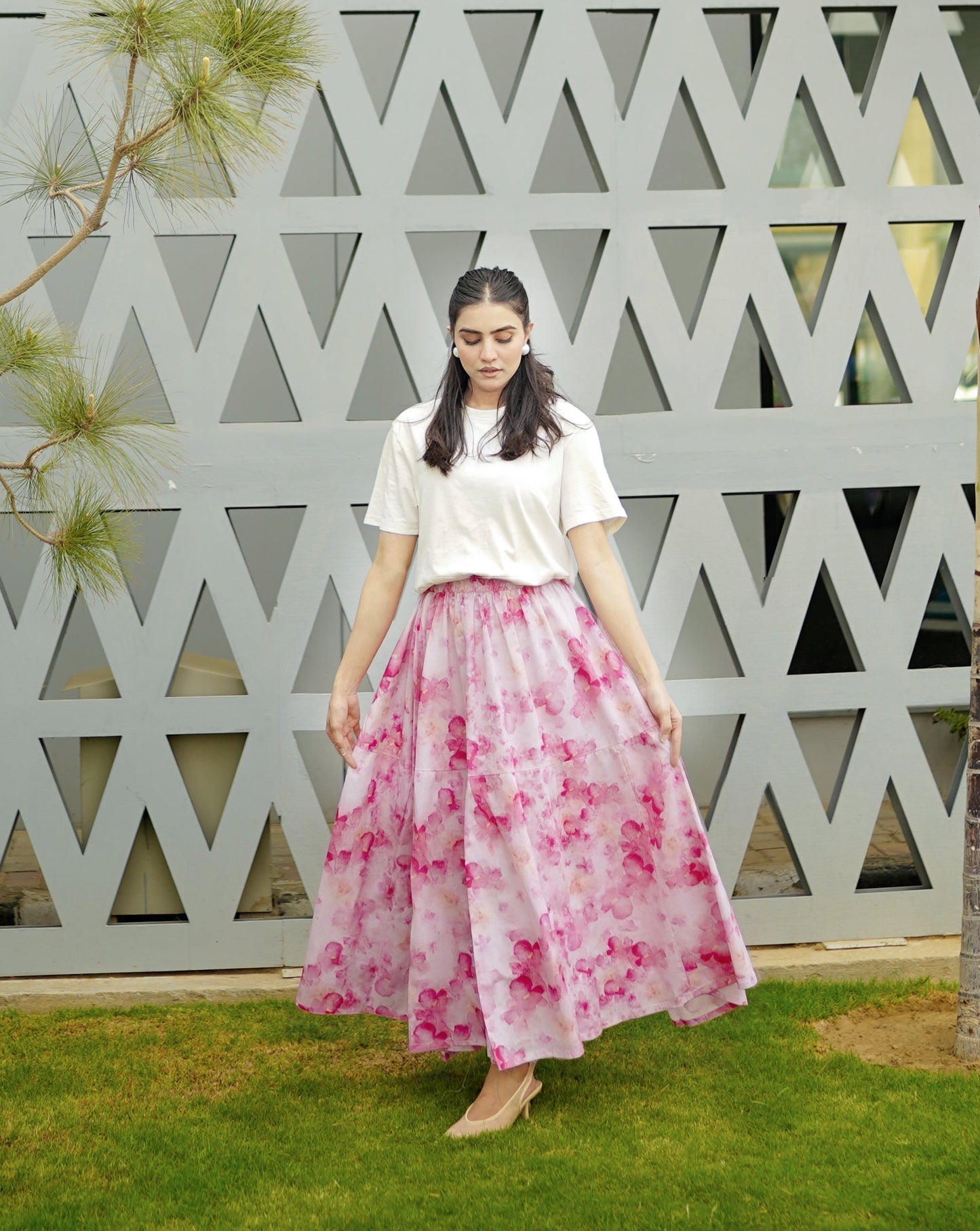 Pink Rośe Skirt