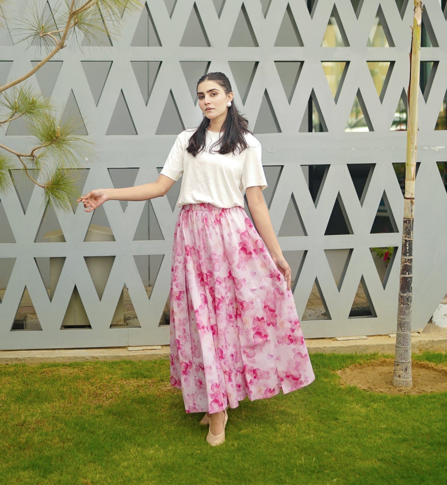 Pink Rośe Skirt