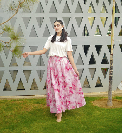 Pink Rośe Skirt