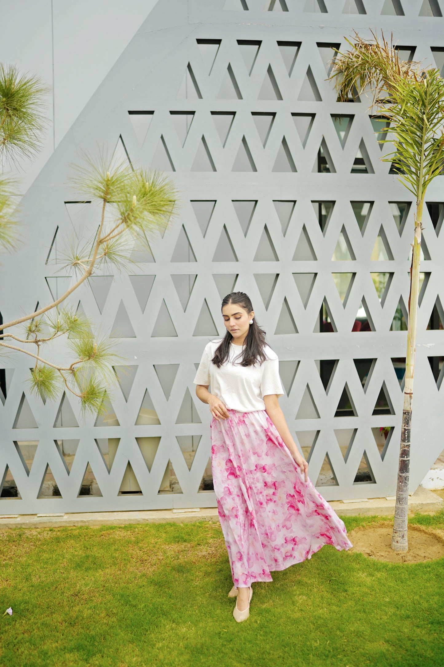 Pink Rośe Skirt
