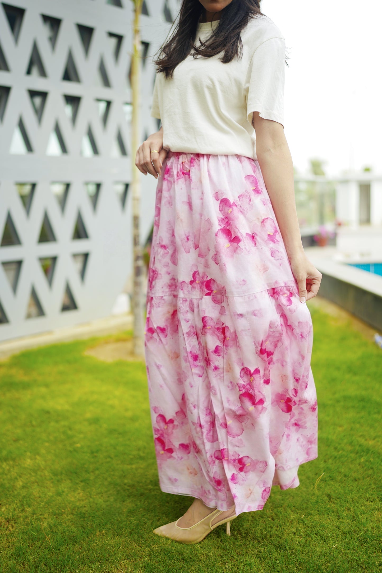 Pink Rośe Skirt