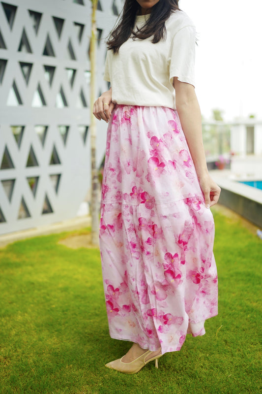 Pink Rośe Skirt
