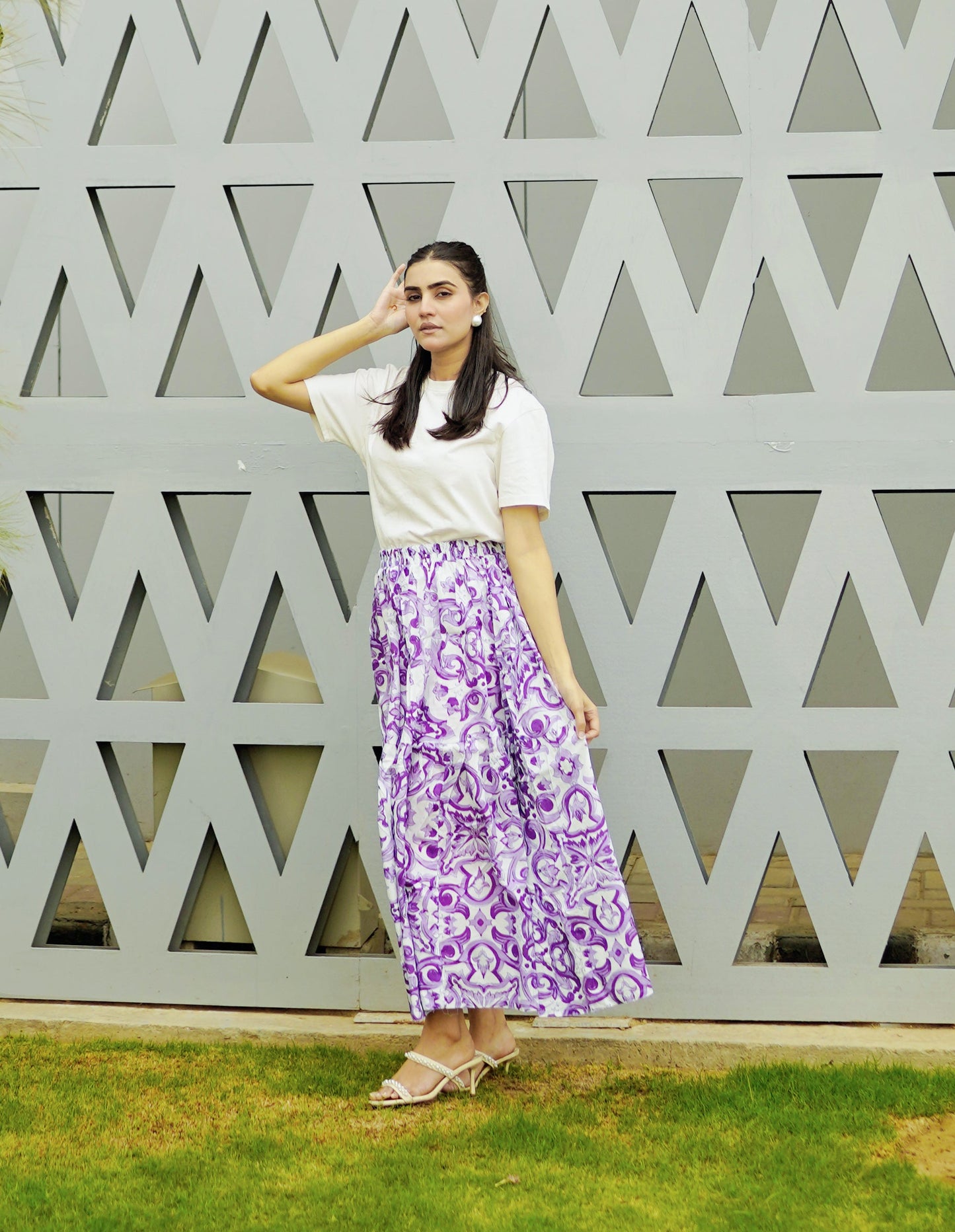 Lilac Iris Skirt
