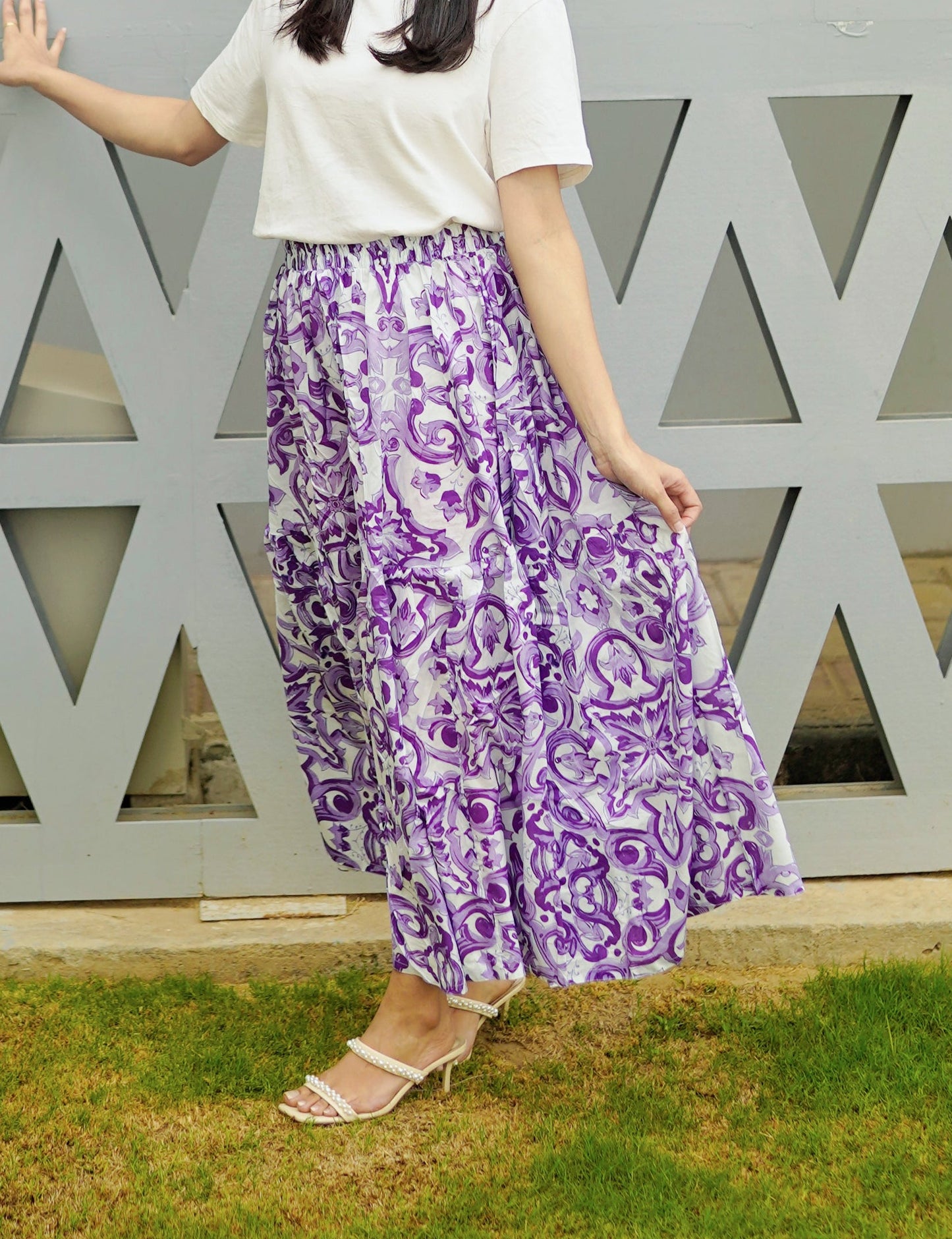 Lilac Iris Skirt
