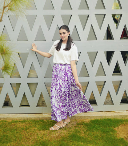 Lilac Iris Skirt