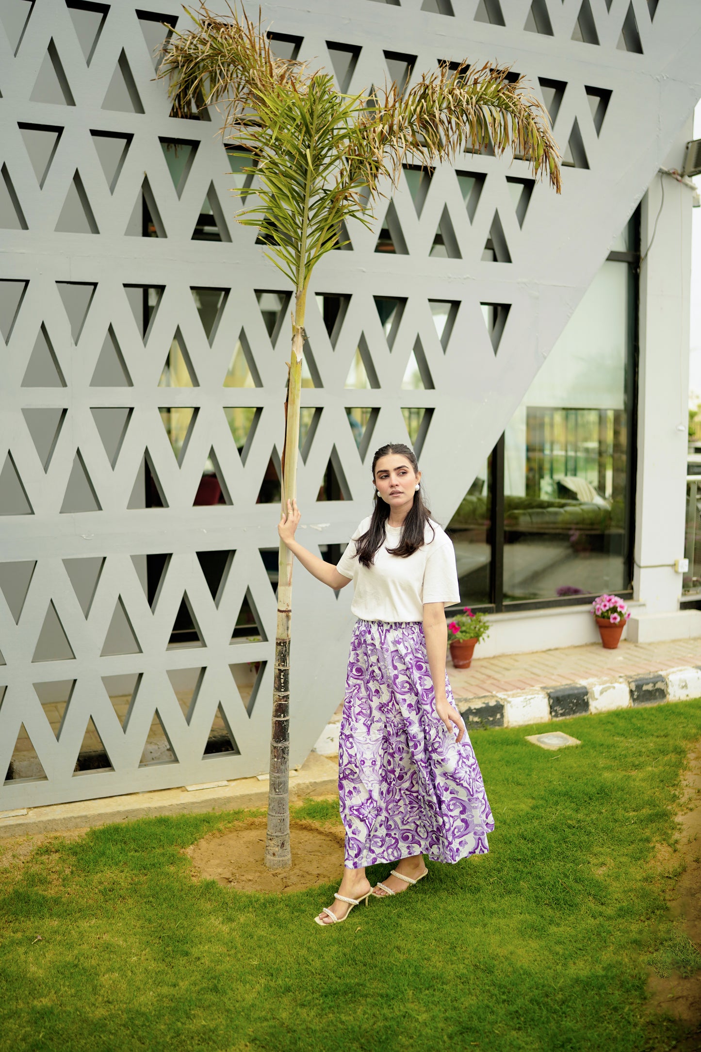 Lilac Iris Skirt