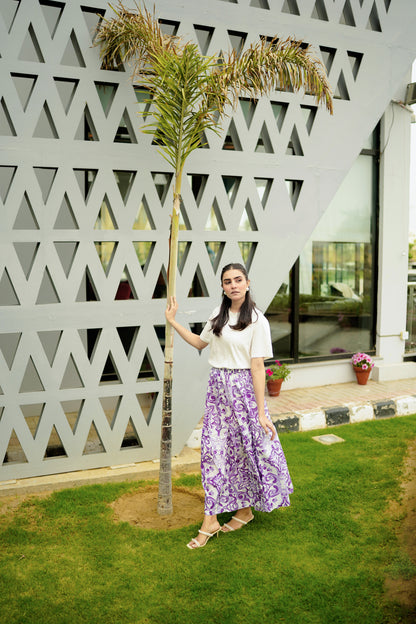 Lilac Iris Skirt