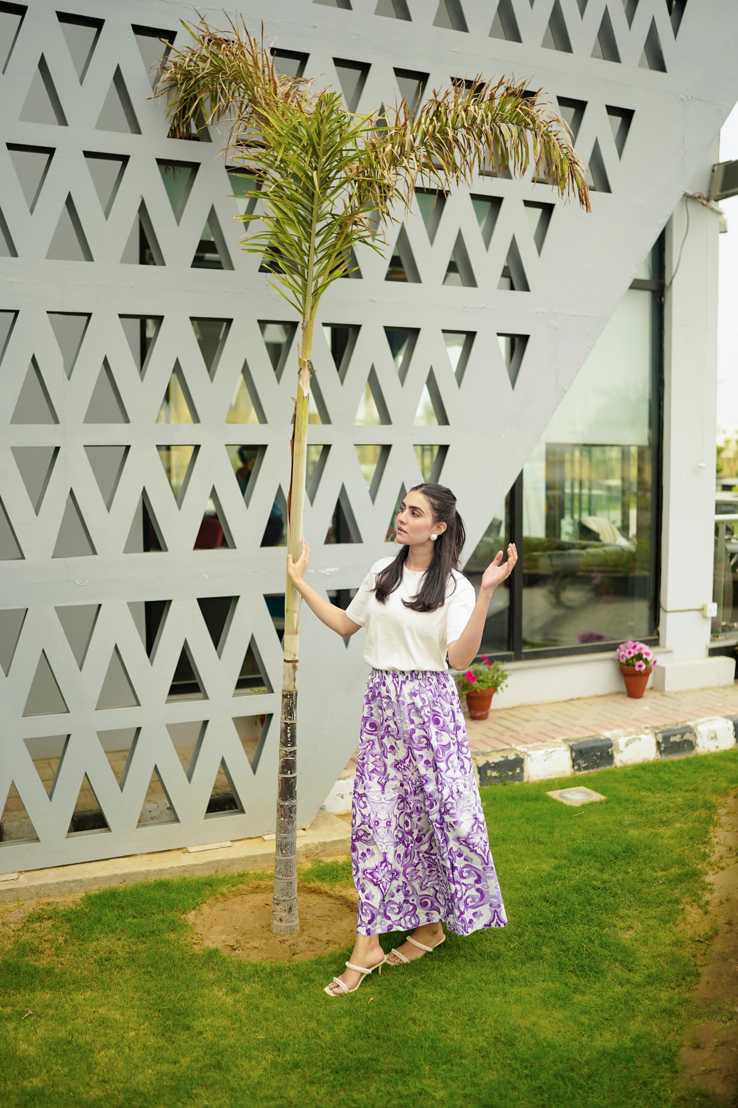 Lilac Iris Skirt