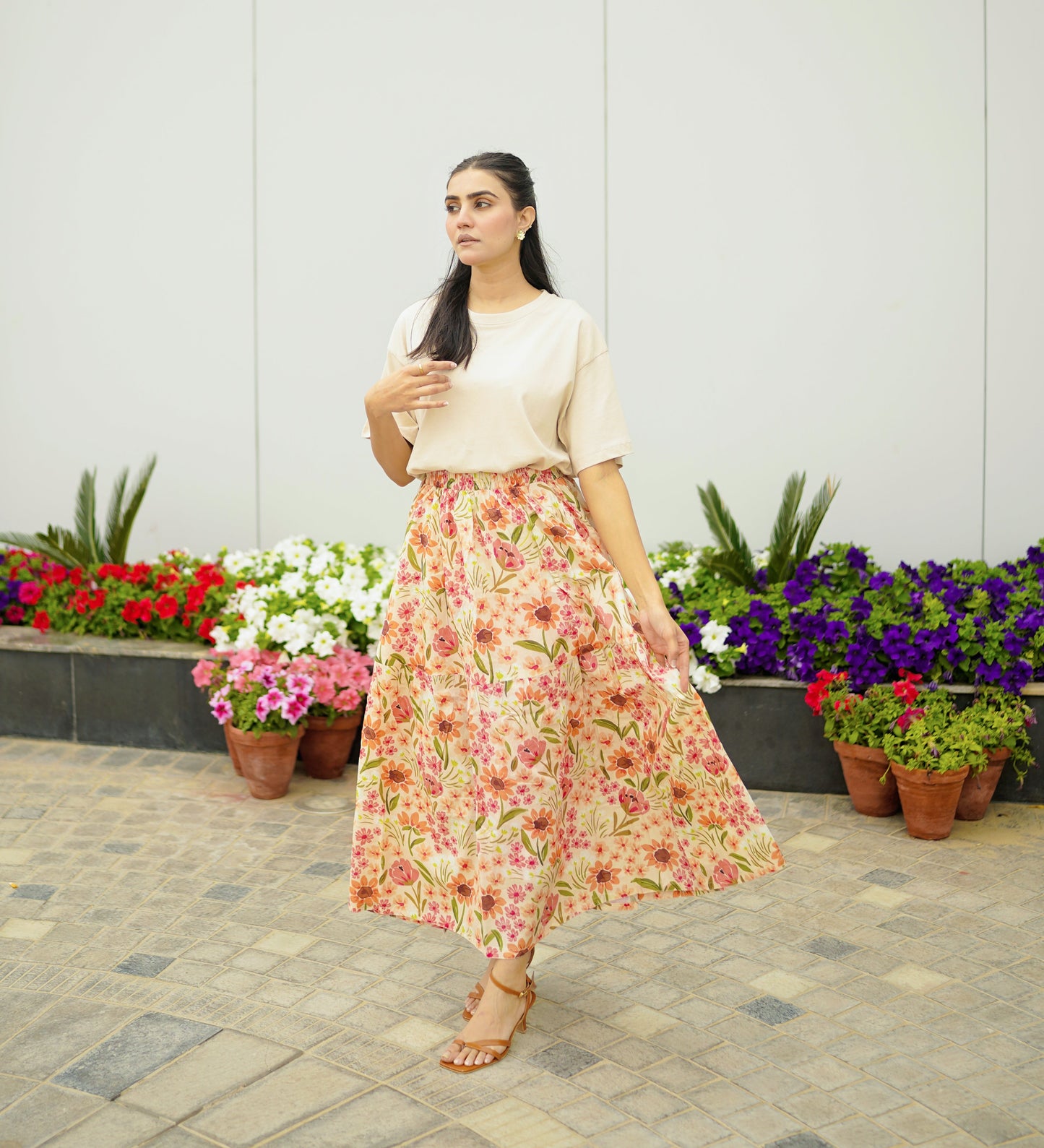 Peach Blossom Skirt