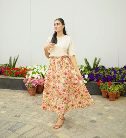 Peach Blossom Skirt