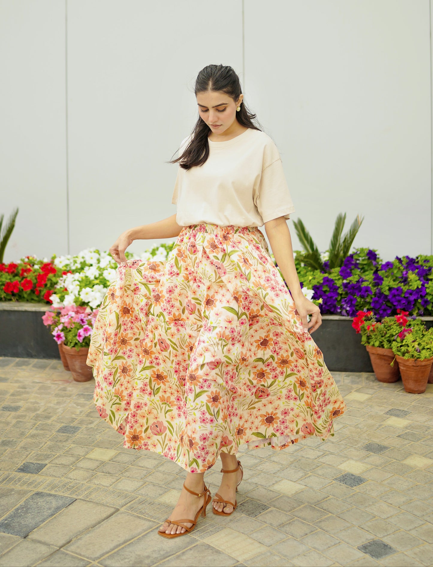Peach Blossom Skirt