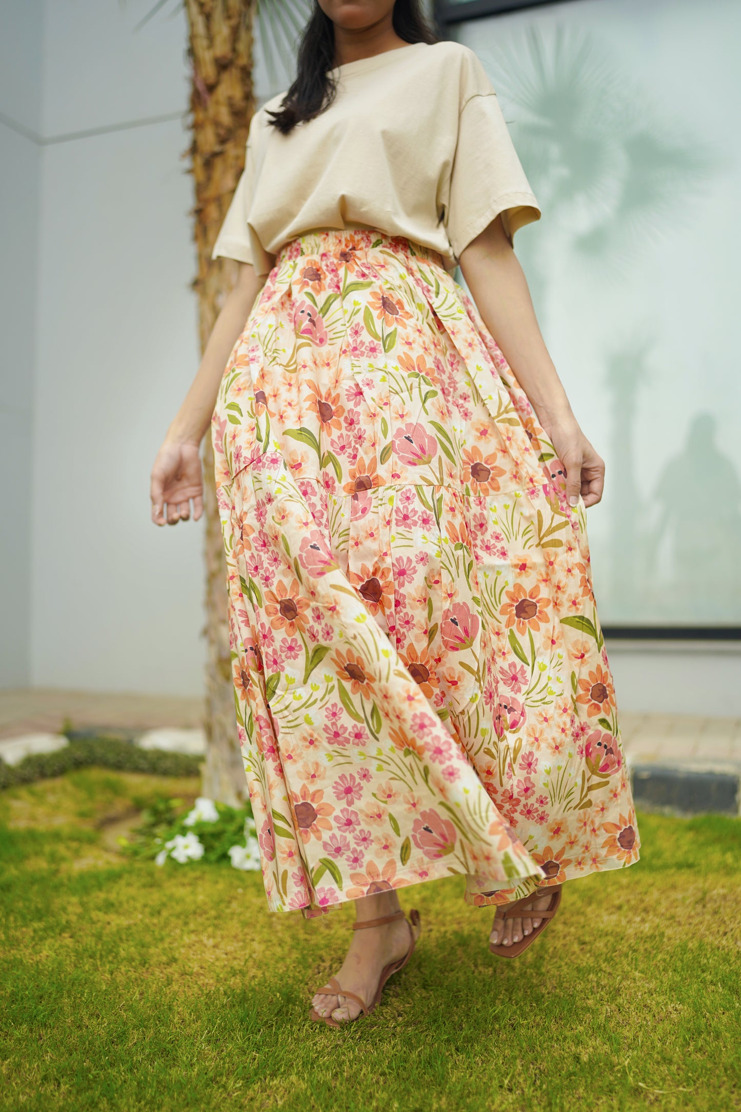 Peach Blossom Skirt
