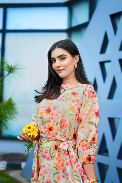 Peach Blossom Dress