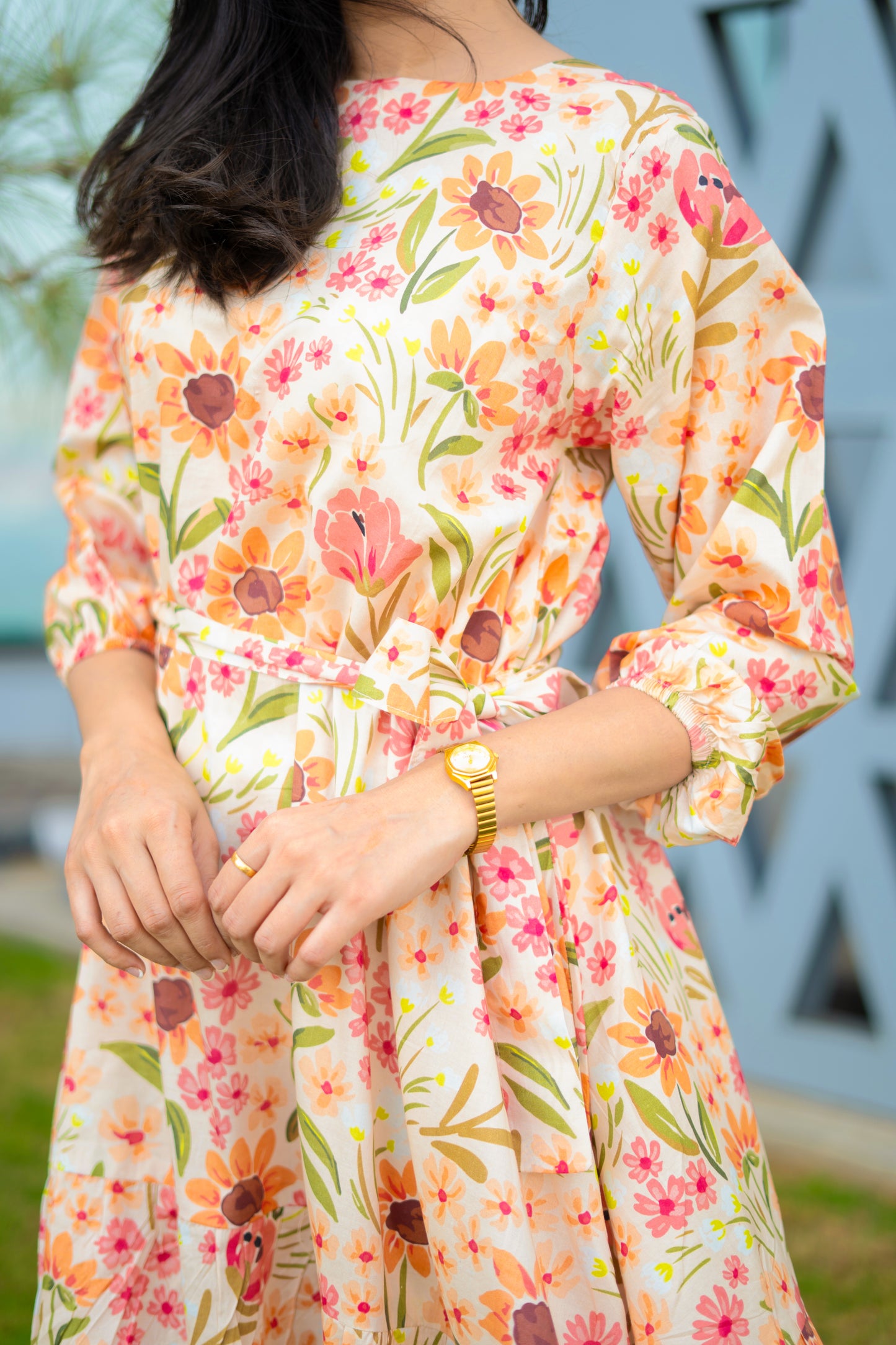 Peach Blossom Dress