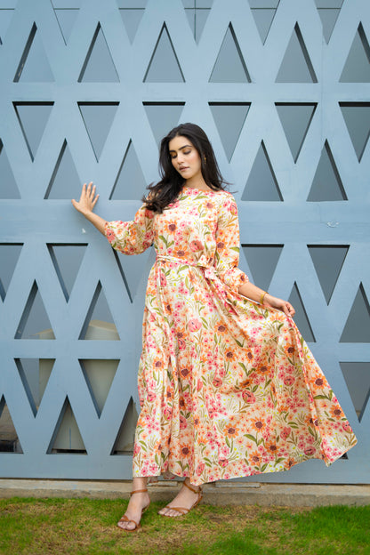 Peach Blossom Dress