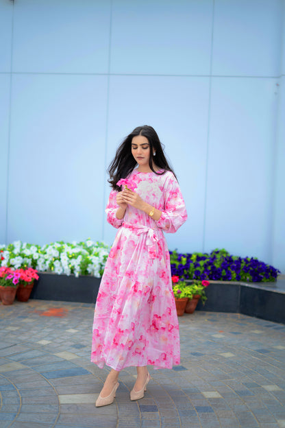 Pink Rośe Dress