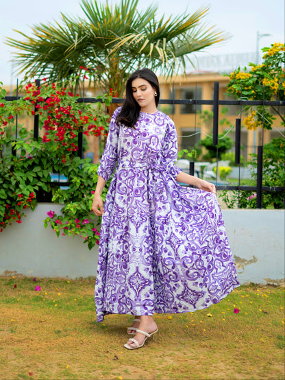 Lilac Iris Dress