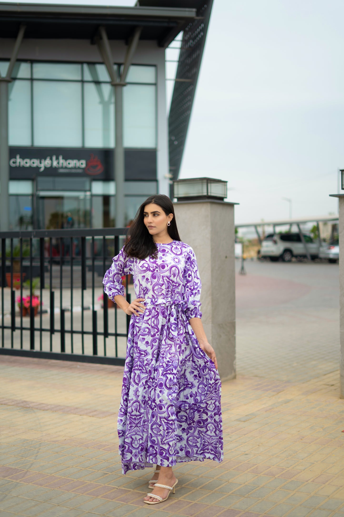 Lilac Iris Dress