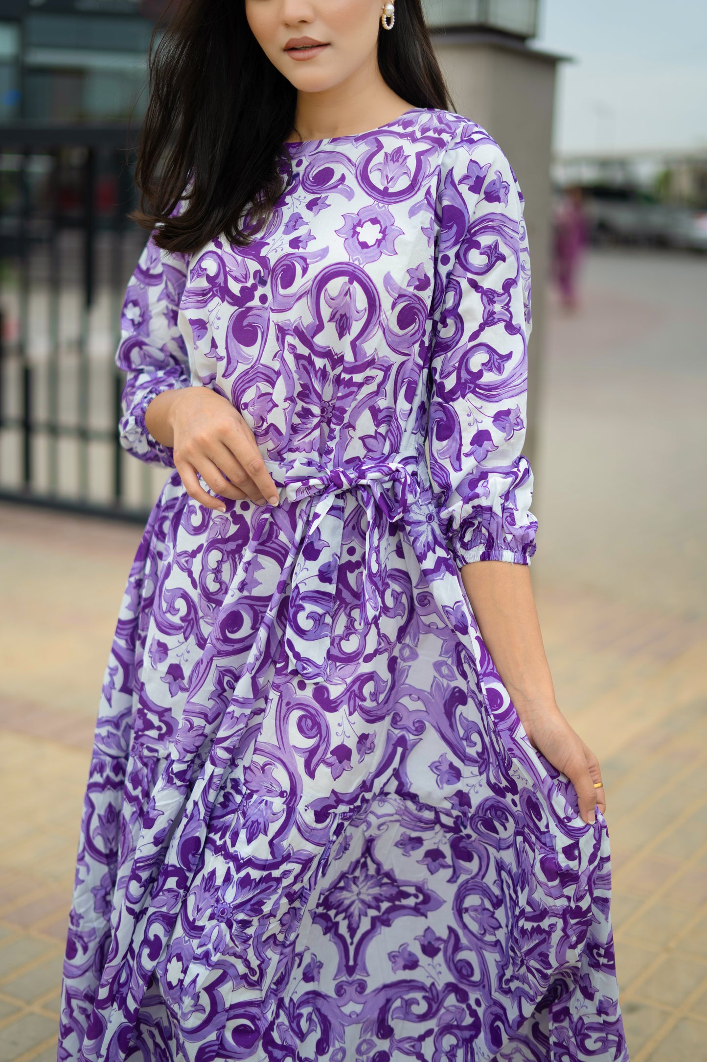 Lilac Iris Dress