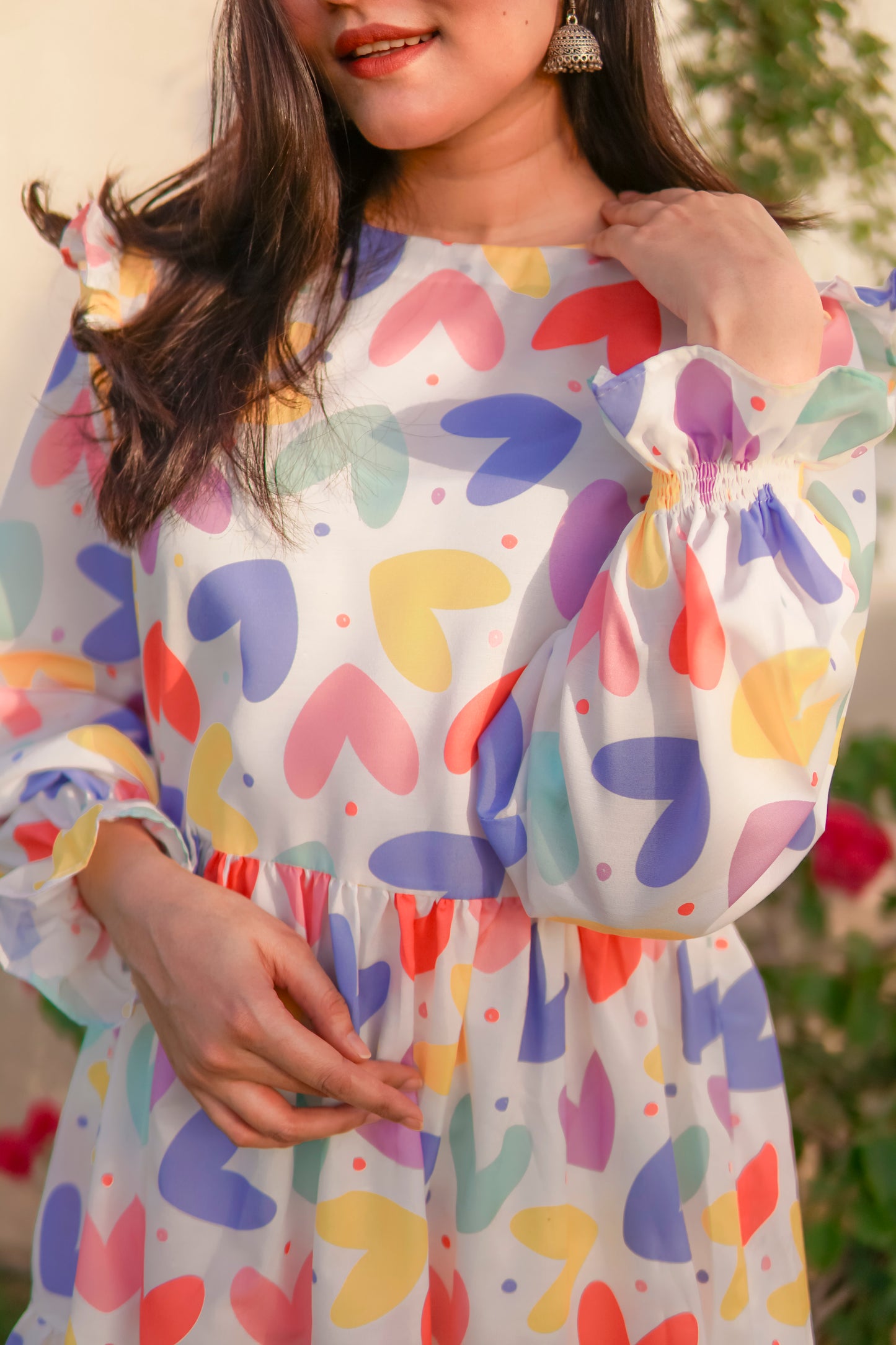 Multicolour Heart Tunic