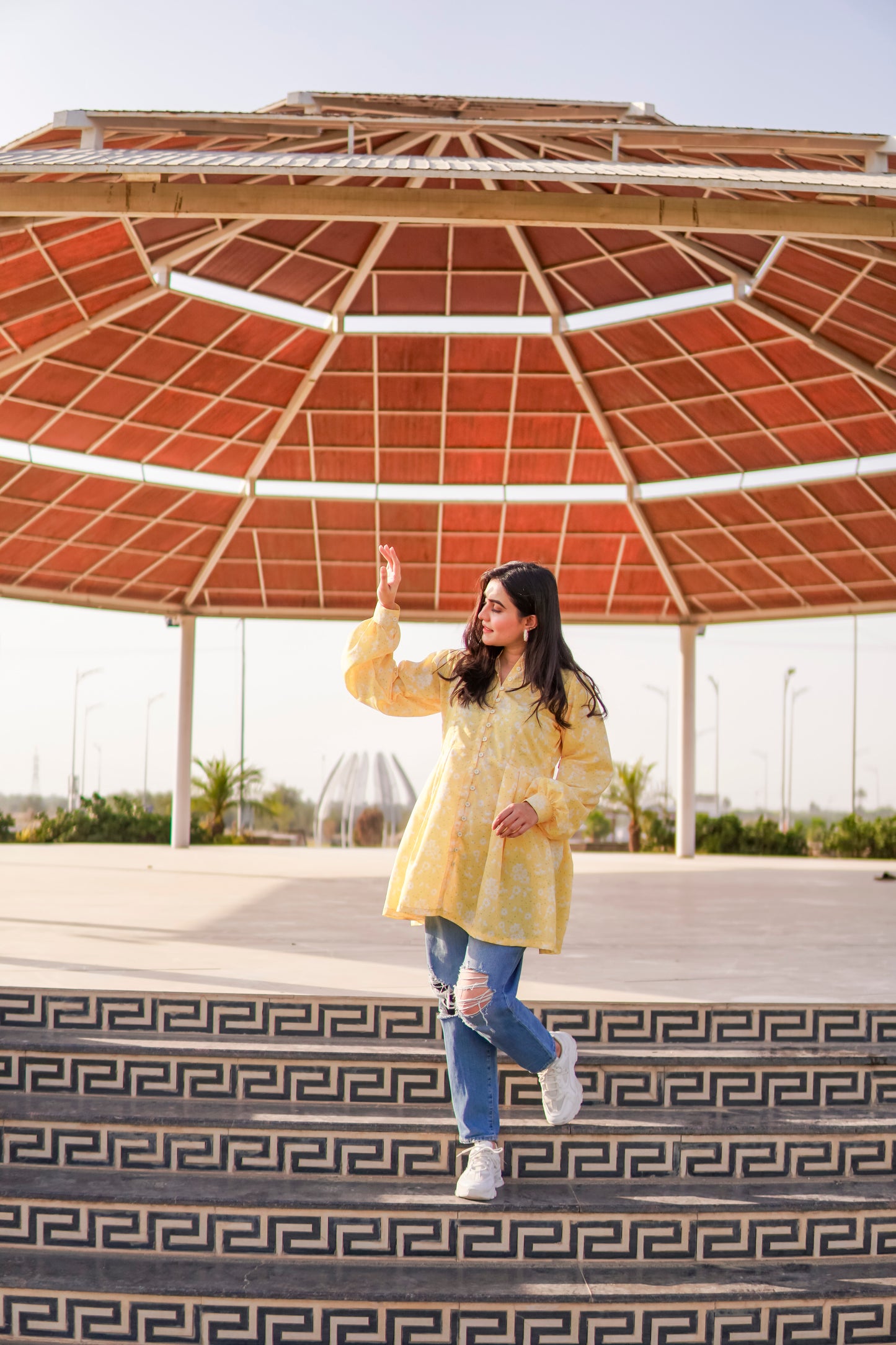 Yellow Button-Down Tunic